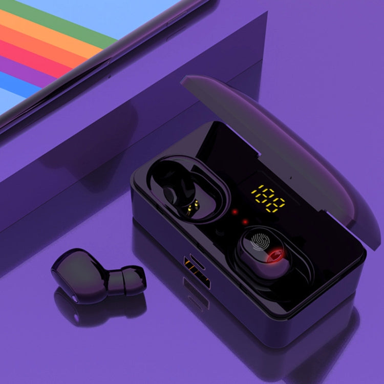 G10 TWS Bluetooth 5.0 Wireless Bluetooth Earphone with Charging Box, Support Digital Display & HD Call & Power Bank(Blue) - TWS Earphone by PMC TechLife | Online Shopping South Africa | PMC TechLife