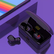 G10 TWS Bluetooth 5.0 Wireless Bluetooth Earphone with Charging Box, Support Digital Display & HD Call & Power Bank(White)