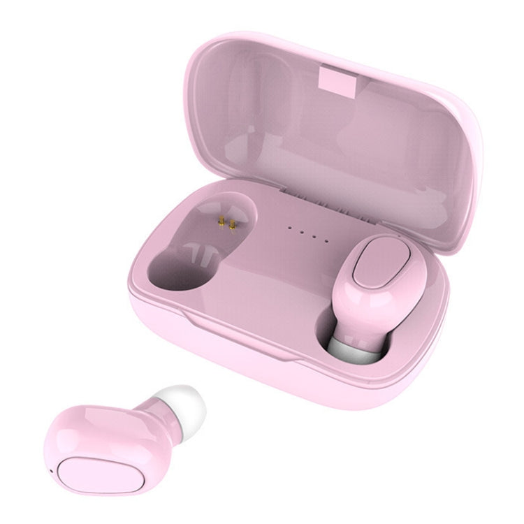 L-21 9D Sound Effects Bluetooth 5.0 Touch Wireless Bluetooth Earphone with Charging Box, Support HD Call (Pink) - Bluetooth Earphone by PMC TechLife | Online Shopping South Africa | PMC TechLife