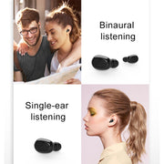 L-21 9D Sound Effects Bluetooth 5.0 Touch Wireless Bluetooth Earphone with Charging Box, Support HD Call (Pink)