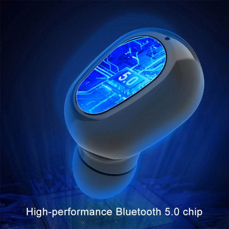 L-21 9D Sound Effects Bluetooth 5.0 Touch Wireless Bluetooth Earphone with Charging Box, Support HD Call (White)