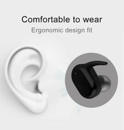 TWS-4 IPX5 Water-resistant Bluetooth 5.0 Touch Wireless Bluetooth Earphone with Charging Box, Support HD Call & Voice Prompts(Black)