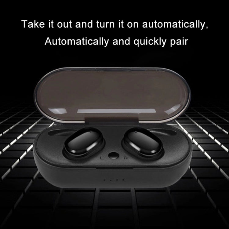 TWS-4 IPX5 Water-resistant Bluetooth 5.0 Touch Wireless Bluetooth Earphone with Charging Box, Support HD Call & Voice Prompts(White)