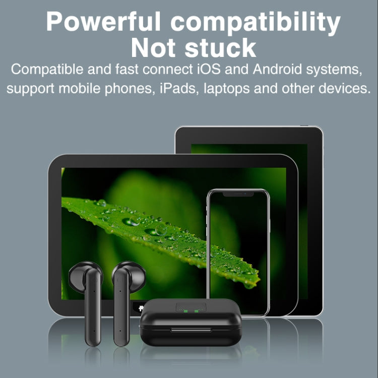 P100pro TWS Bluetooth 5.0 Touch Wireless Bluetooth Earphone with Charging Box & LED Smart Digital Display, Support Siri & Call(White) - TWS Earphone by PMC TechLife | Online Shopping South Africa | PMC TechLife