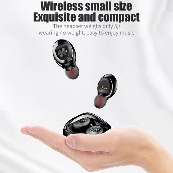 XG-8 TWS Digital Display Touch Bluetooth Earphone with Magnetic Charging Box(Pink)