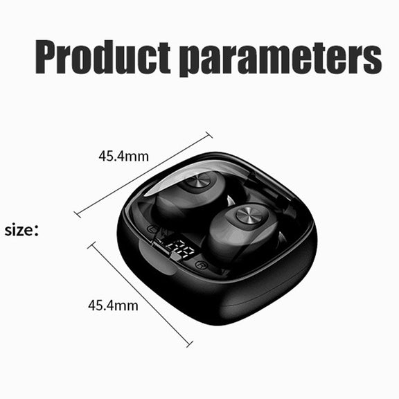 XG-8 TWS Digital Display Touch Bluetooth Earphone with Magnetic Charging Box(White)