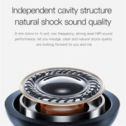 J2 Bluetooth 4.2 Binaural Hanging Type Wireless Sports Bluetooth Earphone, Built-in Memory (Gold)