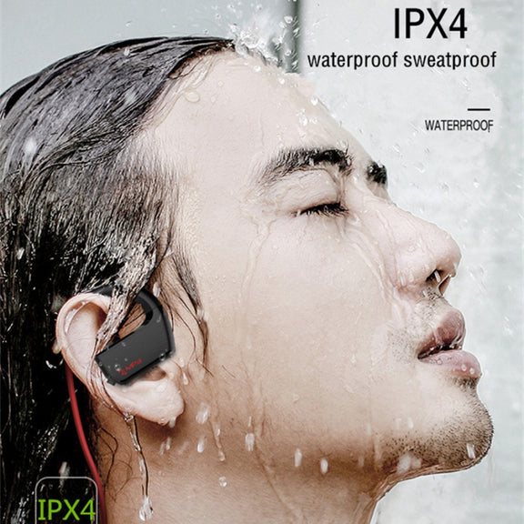 J2 Bluetooth 4.2 Binaural Hanging Type Wireless Sports Bluetooth Earphone, Built-in Memory (Gold)
