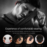 J2 Bluetooth 4.2 Binaural Hanging Type Wireless Sports Bluetooth Earphone, Built-in Memory (Gold)