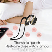 J2 Bluetooth 4.2 Binaural Hanging Type Wireless Sports Bluetooth Earphone, Built-in Memory (Gold)