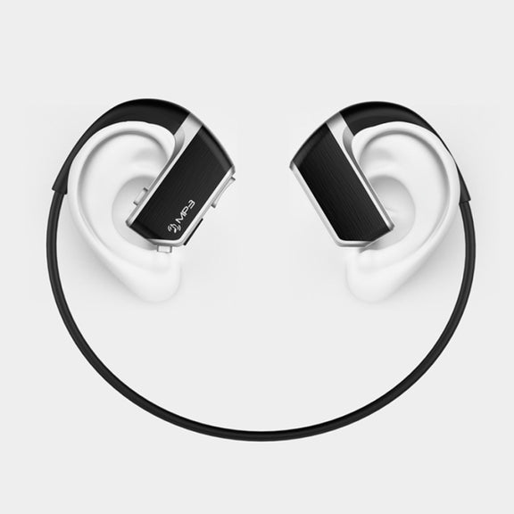 J2 Bluetooth 4.2 Binaural Hanging Type Wireless Sports Bluetooth Earphone, Built-in Memory (Red)