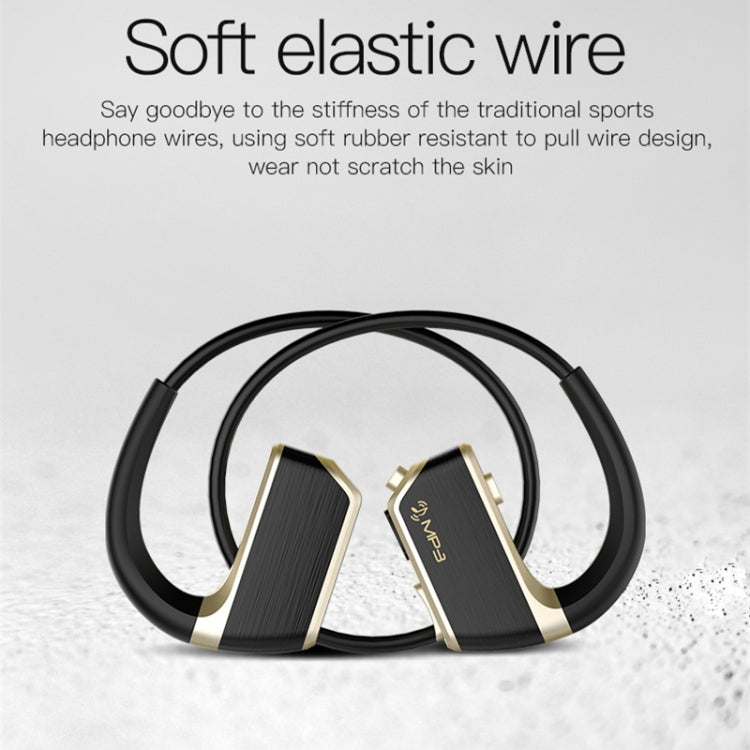 J2 Bluetooth 4.2 Binaural Hanging Type Wireless Sports Bluetooth Earphone, Built-in Memory (Silver) - Bluetooth Earphone by PMC TechLife | Online Shopping South Africa | PMC TechLife