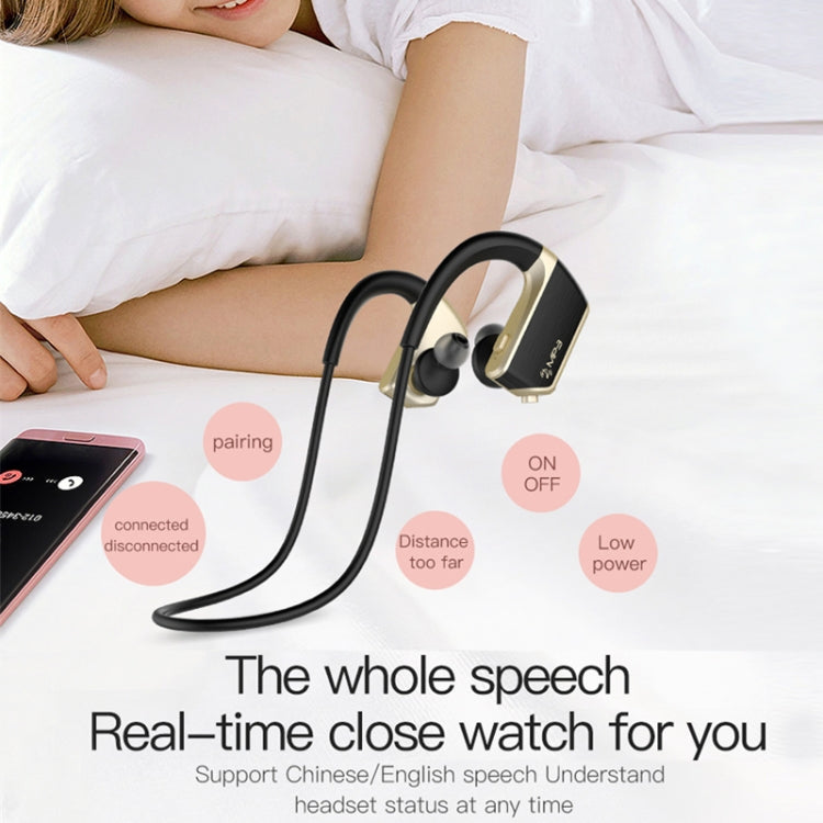 J2 Bluetooth 4.2 Binaural Hanging Type Wireless Sports Bluetooth Earphone, Built-in Memory (Silver) - Bluetooth Earphone by PMC TechLife | Online Shopping South Africa | PMC TechLife