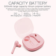 K88 Bluetooth 5.0 TWS Touch Binaural Wireless Stereo Sports Bluetooth Earphone with Charging Box(Pink)