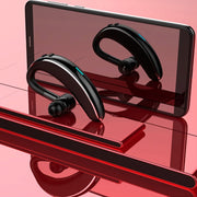 V7 Bluetooth 5.0 Business Style Wireless Stereo Sports Bluetooth Earphone, Support Inform Caller Name (Black)