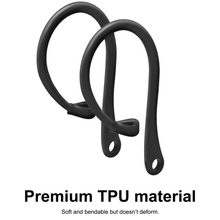 For AirPods 1 / 2 / Pro Anti-lost Silicone Earphone Ear-hook(Black) - Anti-lost & Holder by PMC TechLife | Online Shopping South Africa | PMC TechLife