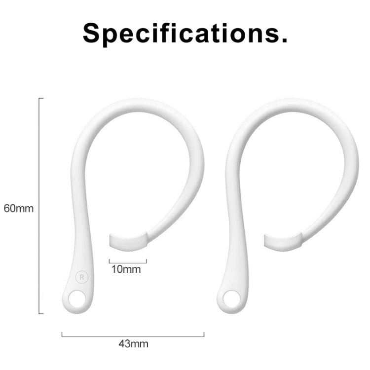 For AirPods 1 / 2 / Pro Anti-lost Silicone Earphone Ear-hook(White) - Anti-lost & Holder by PMC TechLife | Online Shopping South Africa | PMC TechLife