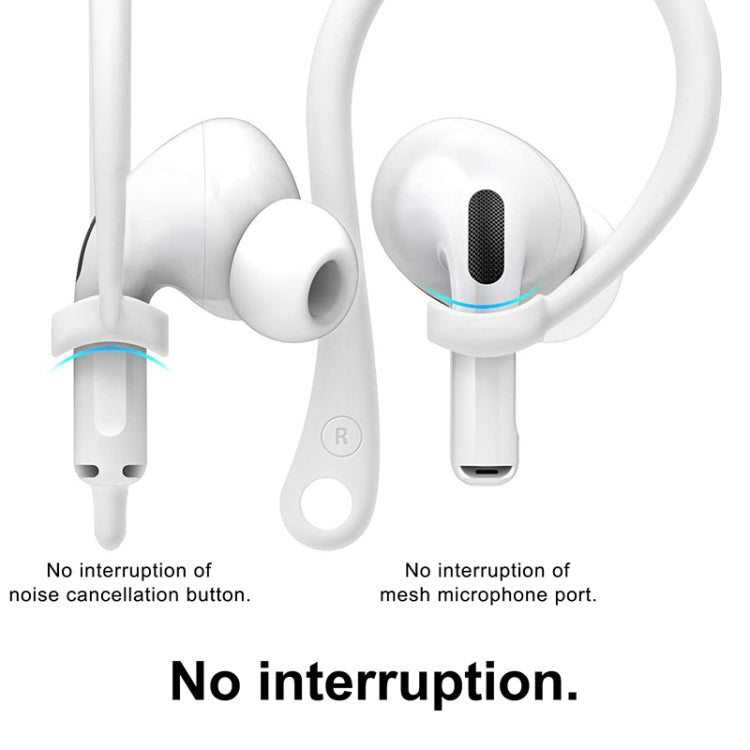 For AirPods 1 / 2 / Pro Anti-lost Silicone Earphone Ear-hook(White) - Anti-lost & Holder by PMC TechLife | Online Shopping South Africa | PMC TechLife