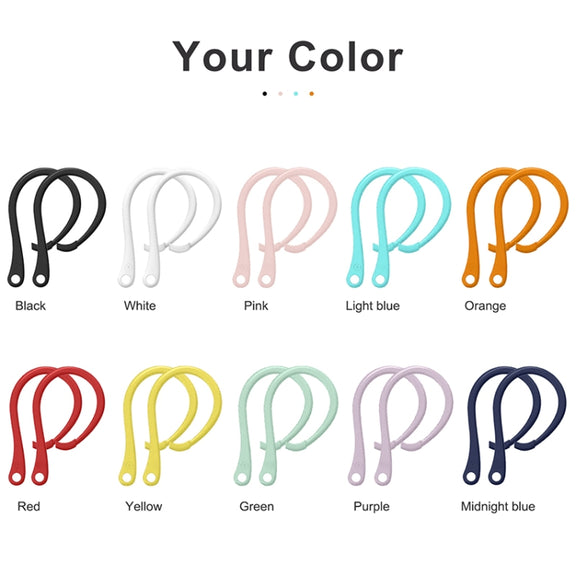 For AirPods 1 / 2 / Pro Anti-lost Silicone Earphone Ear-hook(Black)
