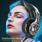 B1 Graffiti Pattern Wireless Bluetooth V5.0 Headset (Red)