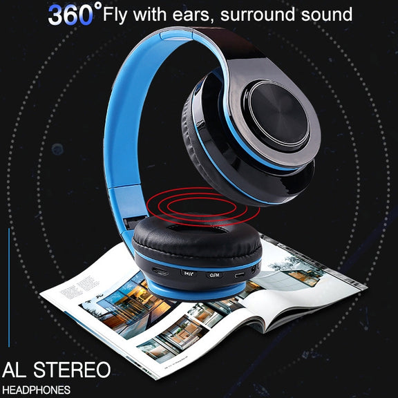 B39 Wireless Bluetooth V5.0 Headset (Black Red)