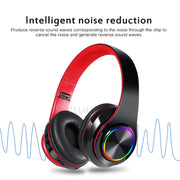 B39 Wireless Bluetooth V5.0 Headset (Black Red)