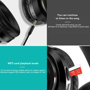 B39 Wireless Bluetooth V5.0 Headset (Black Red)