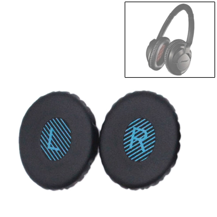 1 Pair For Bose OE2 / OE2i / SoundTrue Headset Cushion Sponge Cover Earmuffs Replacement Earpads(Black Blue) - Earmuff & Pad by PMC TechLife | Online Shopping South Africa | PMC TechLife