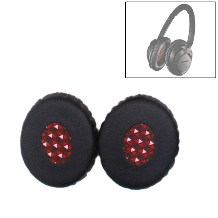 1 Pair For Bose OE2 / OE2i / SoundTrue Headset Cushion Sponge Cover Earmuffs Replacement Earpads(Black Red) - Earmuff & Pad by PMC TechLife | Online Shopping South Africa | PMC TechLife