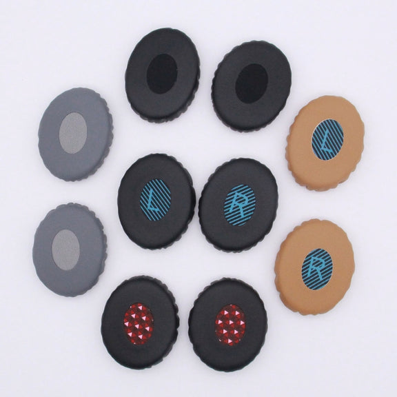 1 Pair For Bose OE2 / OE2i / SoundTrue Headset Cushion Sponge Cover Earmuffs Replacement Earpads(Black Red)