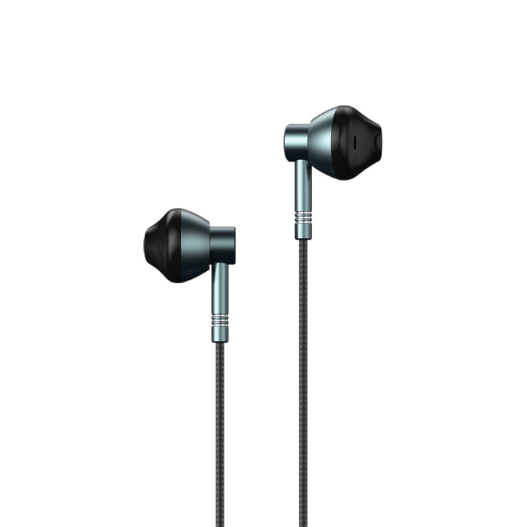 REMAX RM-201 In-Ear Stereo Metal Music Earphone with Wire Control + MIC, Support Hands-free(Tarnish) - Normal Style Earphone by REMAX | Online Shopping South Africa | PMC TechLife
