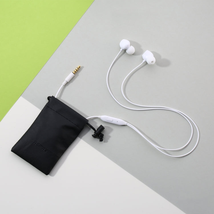REMAX RM-550 3.5mm Gold Pin In-Ear Stereo Music Earphone with Wire Control + MIC, Support Hands-free (White) - Normal Style Earphone by REMAX | Online Shopping South Africa | PMC TechLife | Buy Now Pay Later Mobicred