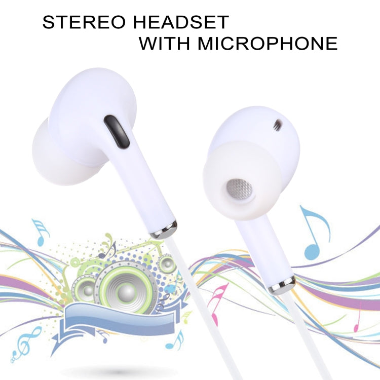 8 Pin In-ear Wired Earphone with Mic, Cable Length: about 1.2m