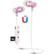 F11 Bluetooth 4.2 Hanging Neck Design Bluetooth Headset, Support Music Play & Switching & Volume Control & Answer(Rose Gold)