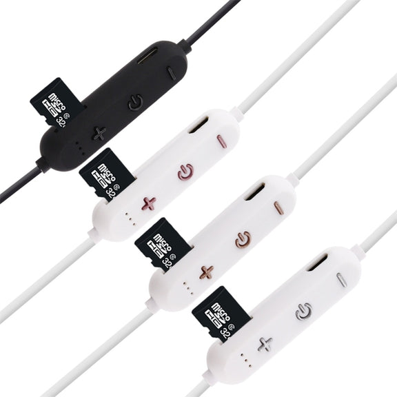 F11 Bluetooth 4.2 Hanging Neck Design Bluetooth Headset, Support Music Play & Switching & Volume Control & Answer(Silver)