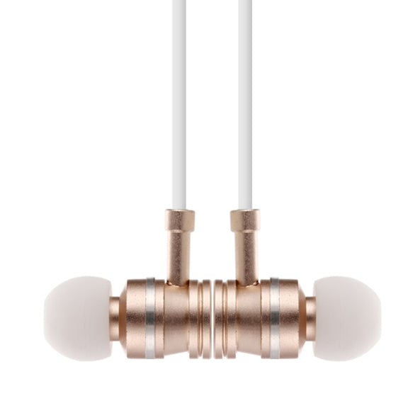 F3 Bluetooth 4.2 Hanging Neck Design Bluetooth Headset, Support Music Play & Switching & Volume Control & Answer(Gold)