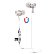 F3 Bluetooth 4.2 Hanging Neck Design Bluetooth Headset, Support Music Play & Switching & Volume Control & Answer(Silver)