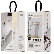 F15 Bluetooth 4.2 Hanging Neck Design Bluetooth Headset, Support Music Play & Switching & Volume Control & Answer(Gold)