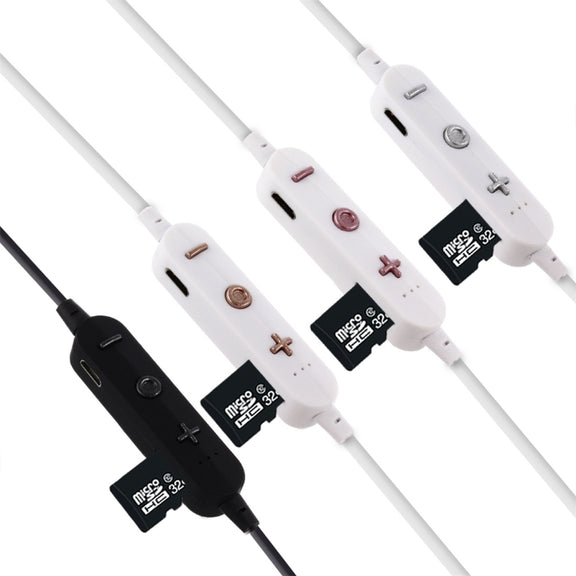 F15 Bluetooth 4.2 Hanging Neck Design Bluetooth Headset, Support Music Play & Switching & Volume Control & Answer(Rose Gold)