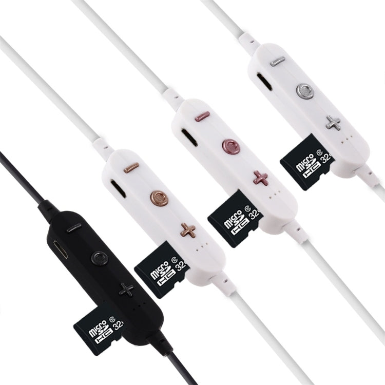 F17 Bluetooth 4.2 Hanging Neck Design Bluetooth Headset, Support Music Play & Switching & Volume Control & Answer(Gold)