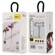 F17 Bluetooth 4.2 Hanging Neck Design Bluetooth Headset, Support Music Play & Switching & Volume Control & Answer(Silver)