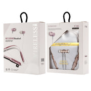 F106 Bluetooth 4.2 Hanging Neck Design Bluetooth Headset, Support Music Play & Switching & Volume Control & Answer(Gold)