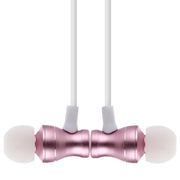 F106 Bluetooth 4.2 Hanging Neck Design Bluetooth Headset, Support Music Play & Switching & Volume Control & Answer(Rose Gold)