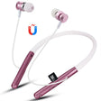 F108 Bluetooth 4.2 Hanging Neck Design Bluetooth Headset, Support Music Play & Switching & Volume Control & Answer(Rose Gold) - Neck-mounted Earphone by PMC TechLife | Online Shopping South Africa | PMC TechLife