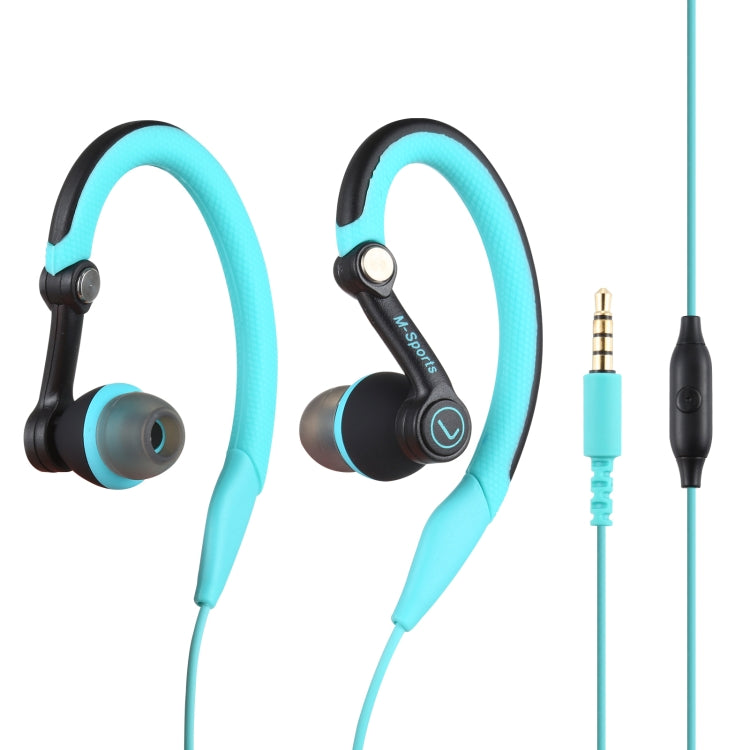 Mucro MB-232 Running In-Ear Sport Earbuds Earhook Wired Stereo Headphones for Jogging Gym(Blue) - free shipping - PMC Jewellery - Order now!