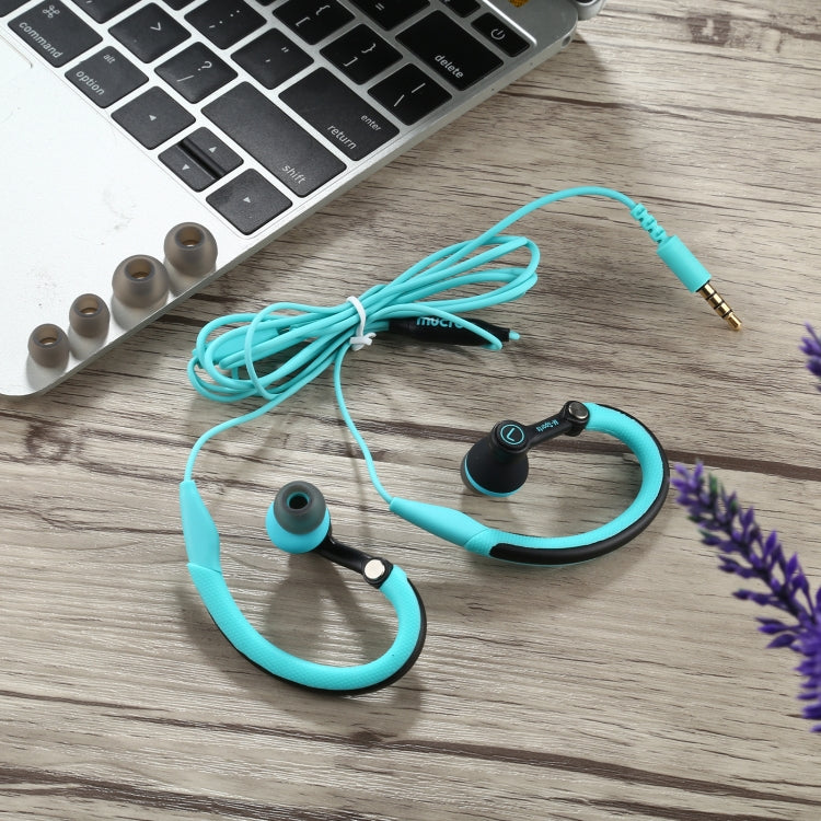 Mucro MB-232 Running In-Ear Sport Earbuds Earhook Wired Stereo Headphones for Jogging Gym(Blue) - free shipping - PMC Jewellery - Order now!