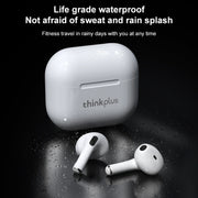 Original Lenovo LivePods LP40 TWS IPX4 Water-resistant Bluetooth Earphone with Charging Box, Support Touch & HD Call & Siri & Master-slave Switching (Black)