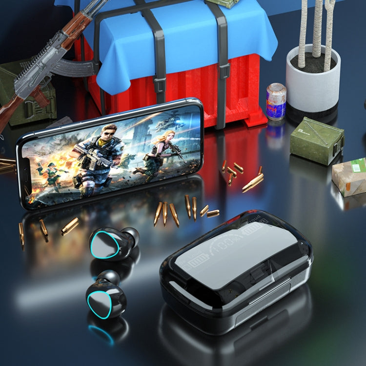 M10 Bluetooth 5.1 TWS Digital Display Wireless Bluetooth Earphone with Charging Box, Support Touch & Siri & Battery Display(Black) - TWS Earphone by PMC TechLife | Online Shopping South Africa | PMC TechLife