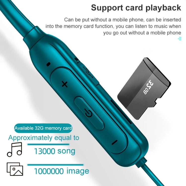 M61 Bluetooth 5.1 Business Sport Magnetic Metal Stereo Neck-mounted Bluetooth Earphone(Navy Blue) - Neck-mounted Earphone by PMC TechLife | Online Shopping South Africa | PMC TechLife