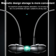 M61 Bluetooth 5.1 Business Sport Magnetic Metal Stereo Neck-mounted Bluetooth Earphone(Red)